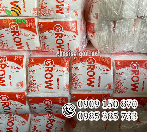 Khăn giấy Grow giá rẻ, chất lượng tại TP.HCM
