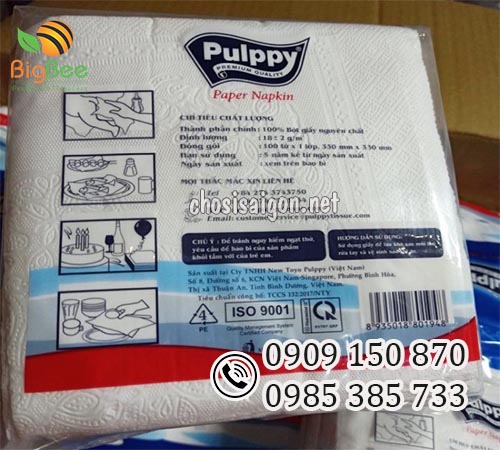 Giấy ăn Pulppy 100 tờ x 1 lớp giá rẻ nhất cho nhà phân phối