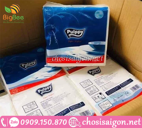 Khăn giấy vuông Pulppy giá ưu đãi
