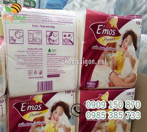 Khăn giấy emos mềm dai giá sỉ rẻ
