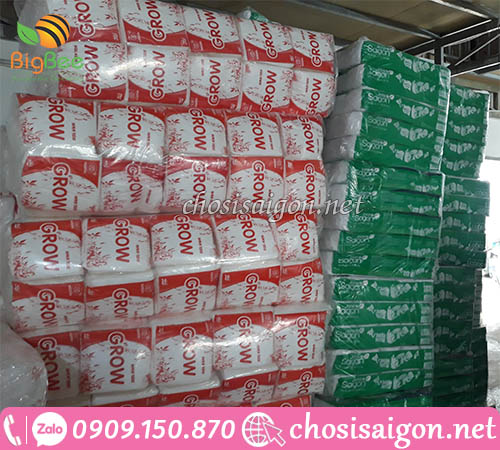 Khăn giấy vuông Grow, giấy vệ sinh Sài Gòn giá bán sỉ