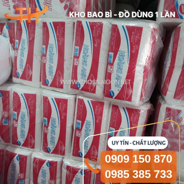 Khăn giấy rút Hoàng Anh