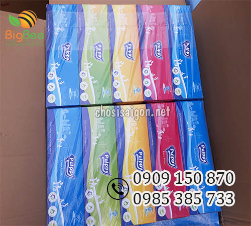 Khăn giấy rút (Khăn giấy lụa) Pulppy giá sỉ cho đại lý
