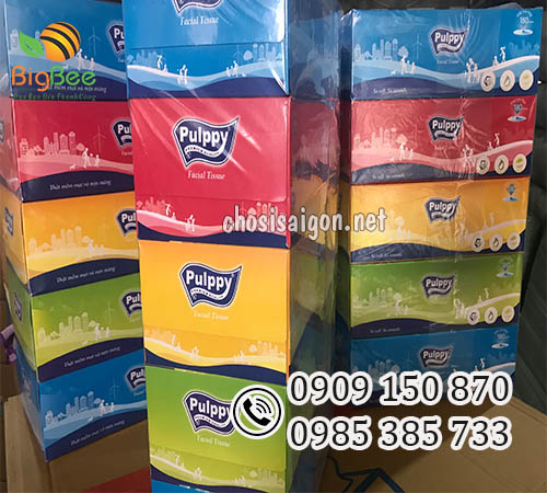 Khăn giấy rút Pulppy 180 tờ x 2 lớp giá rẻ nhất TP.HCM