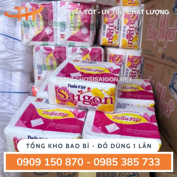 Khăn giấy rút Sài Gòn Tuấn Việt giá tận xưởng