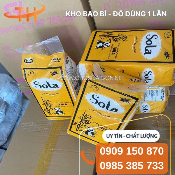 Khăn giấy rút Sola