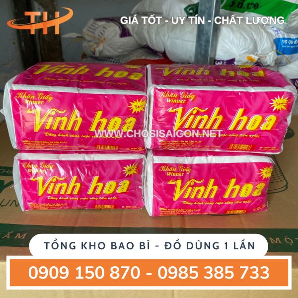 Khăn giấy rút Vĩnh Hoa giá sỉ