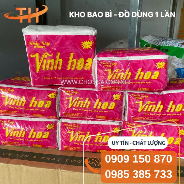 Khăn giấy rút Vinh Hoa