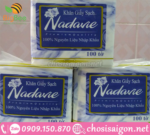 Khăn giấy sạch Nadavie giá rẻ cho hàng quán