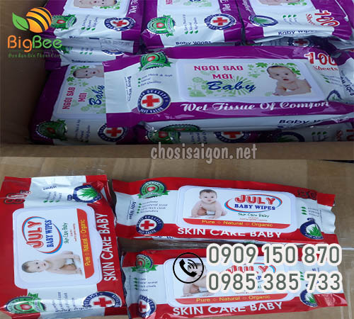 Khăn giấy ướt baby cho bé giá sỉ ưu đãi