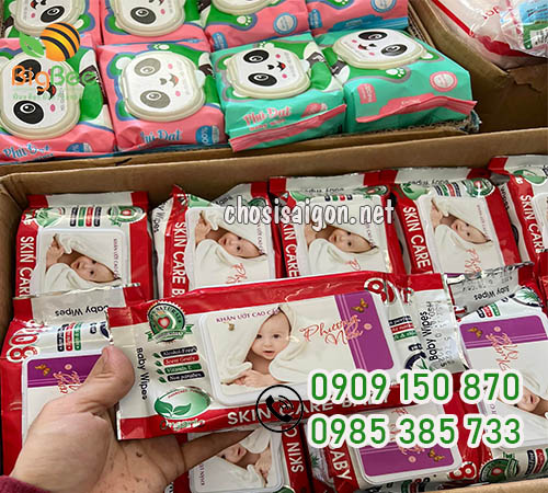 Khăn giấy ướt an toàn cho bé 80 tờ giá sỉ rẻ