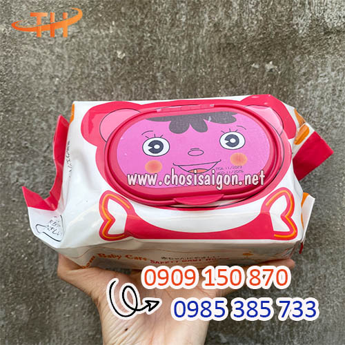 Khăn giấy ướt gấu trúc sỉ rẻ HCM