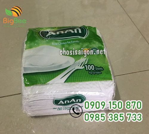 Khăn giấy vuông An An giá bán sỉ tại TP.HCM