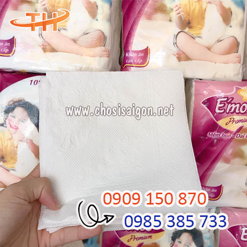 Khăn giấy vuông E'mos sỉ rẻ uy tín