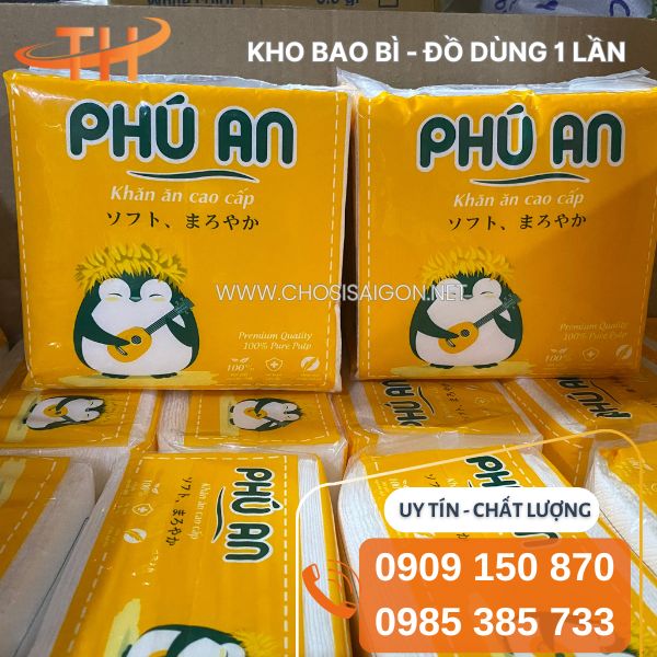 Khăn giấy Phú An giá ưu đãi