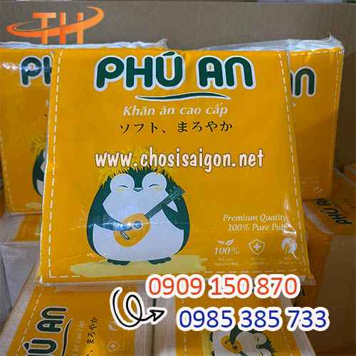 Khăn giấy vuông Phú An sỉ rẻ tại kho