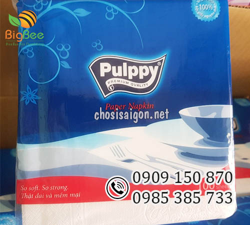 Khăn giấy vuông Pulppy 40 gói/thùng giá sỉ rẻ