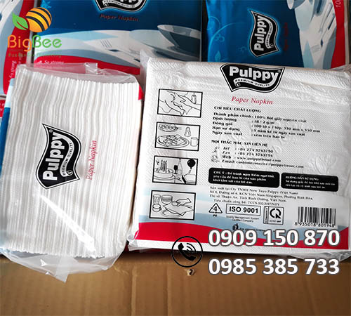 Khăn giấy vuông Pulppy giá sỉ rẻ chính hãng