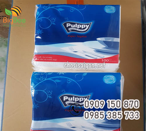 Khăn giấy vuông Pulppy sỉ lẻ tại TP.HCM