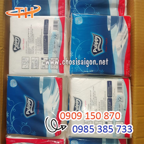 Khăn giấy vuông Pulppy sỉ rẻ tại xưởng