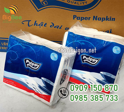 Khăn giấy vuông Pulppy an toàn, chất lượng giá bán sỉ