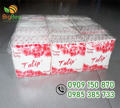 Khăn giấy vuông Tulip sỉ rẻ tại TP.HCM