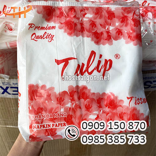 Khăn giấy vuông Tulip an toàn, chất lượng giá sỉ