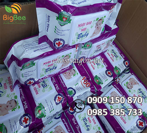 Gía sỉ rẻ khăn giấy ướt ngôi sao mới