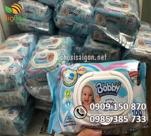 Khăn giấy ướt bobby giá sỉ rẻ