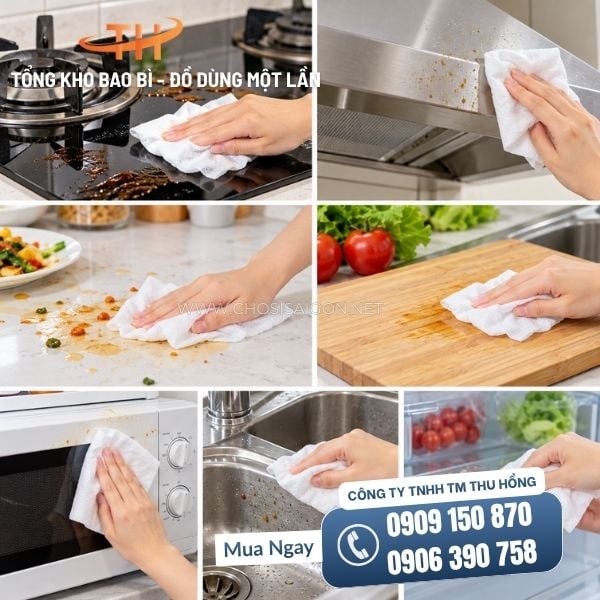 Khăn lau bếp, vết bẩn, vệ sinh đồ dùng, gia dụng sỉ rẻ