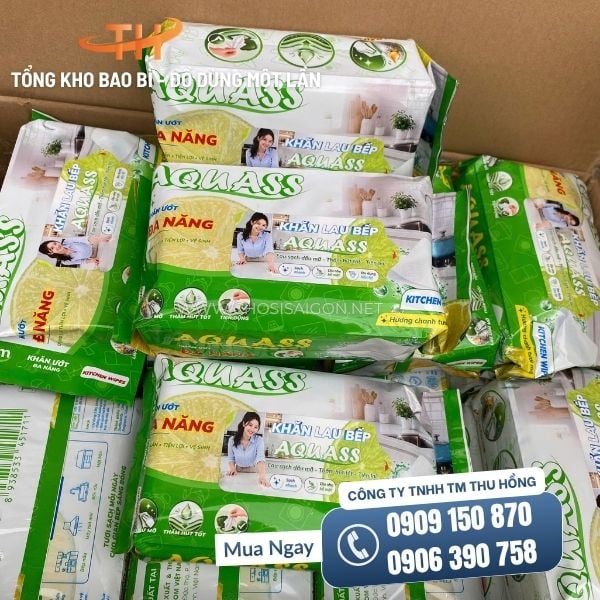 Khăn ướt lau bếp chính hãng, chất lượng tốt sỉ rẻ