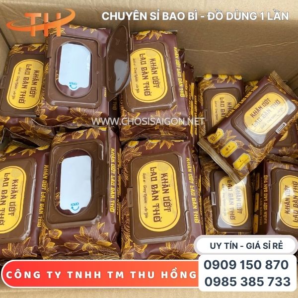 Khăn ướt lau bàn thờ không xơ, không làm trầy bề mặt giá rẻ