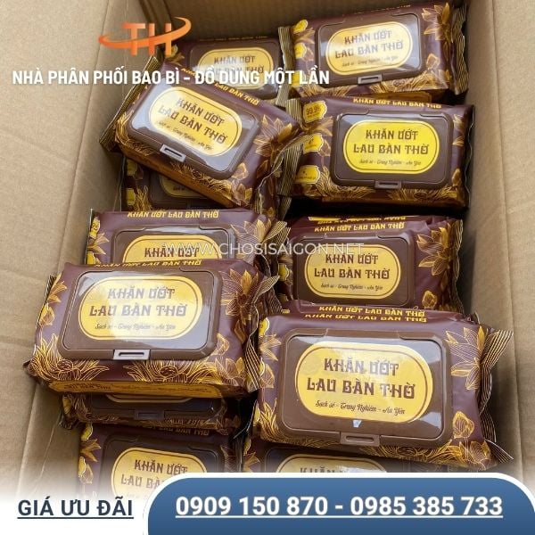 Khăn ướt lau bàn thờ có mùi hương