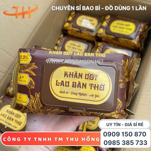 Khăn ướt lau bàn thờ sạch sẽ, trang nghiêm giá sỉ rẻ