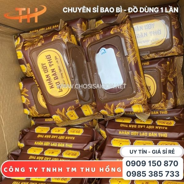 Khăn ướt bao sái lau bàn thờ có mùi hương trầm thơm mát