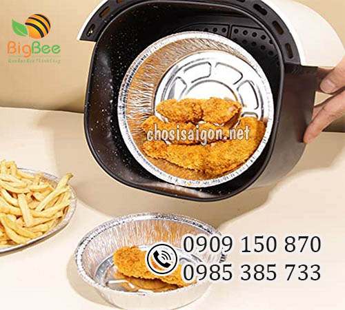 Khay nhôm, khay giấy bạc lót nồi chiên không dầu giá rẻ nhất