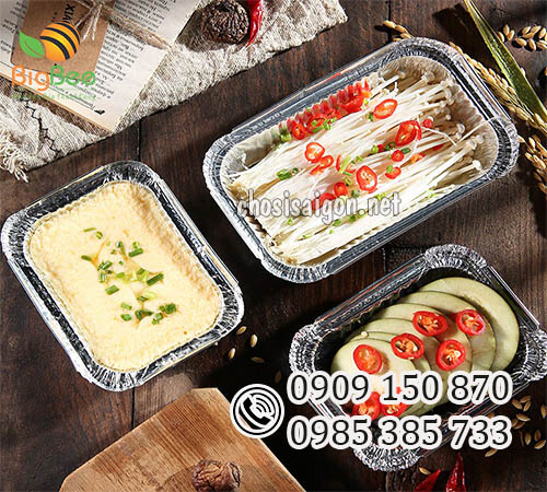 Khay giấy bạc nướng thực phẩm an toàn giá rẻ