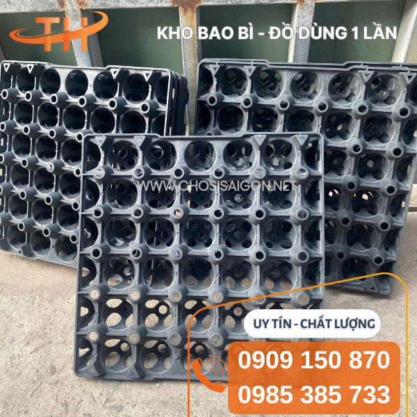 Khay nhựa cứng đựng trứng 30 quả màu đen giá tốt