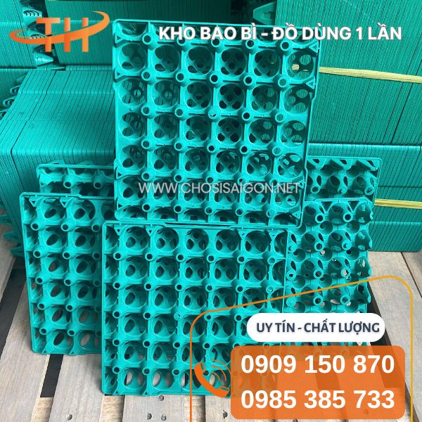 Khay nhựa cứng đựng trứng 30 quả màu xanh giá tốt