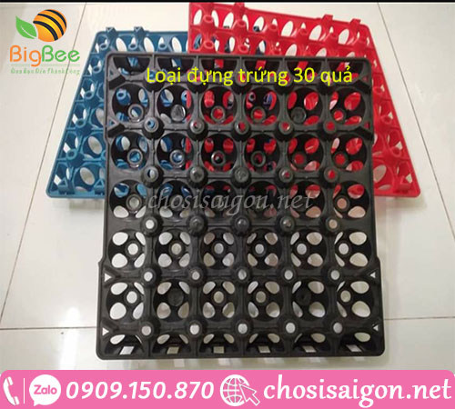 Khay nhựa, vỉ nhựa đựng trứng 30 quả đủ màu giá rẻ