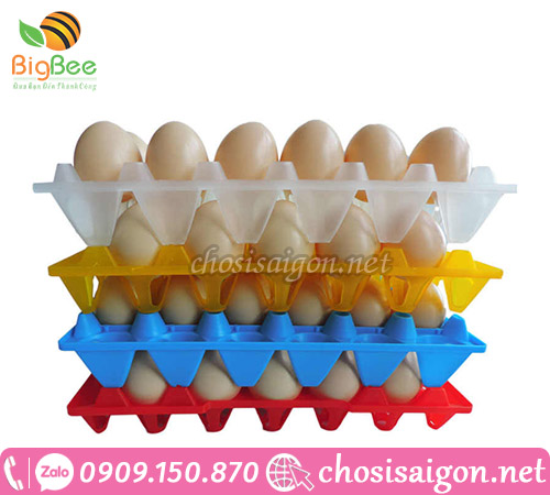 Khay nhựa đựng trứng nhiều màu 30 quả