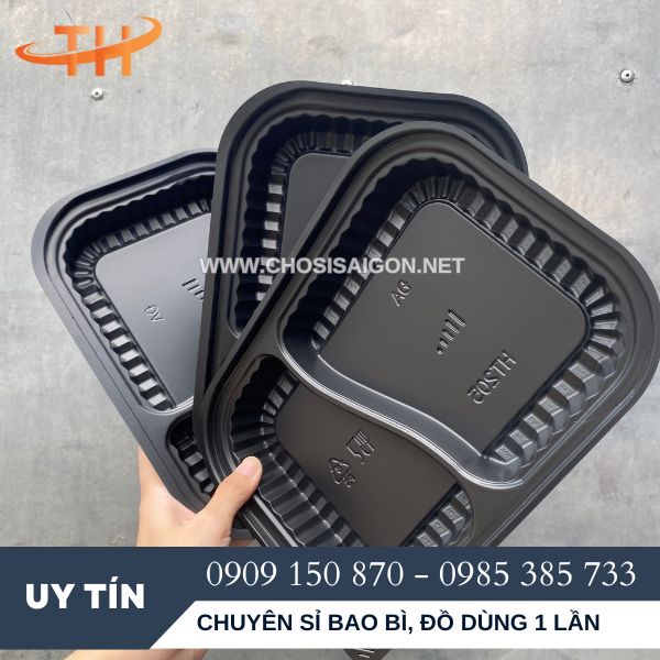 Khay nhựa HT205 2 ngăn cao cấp giá sỉ