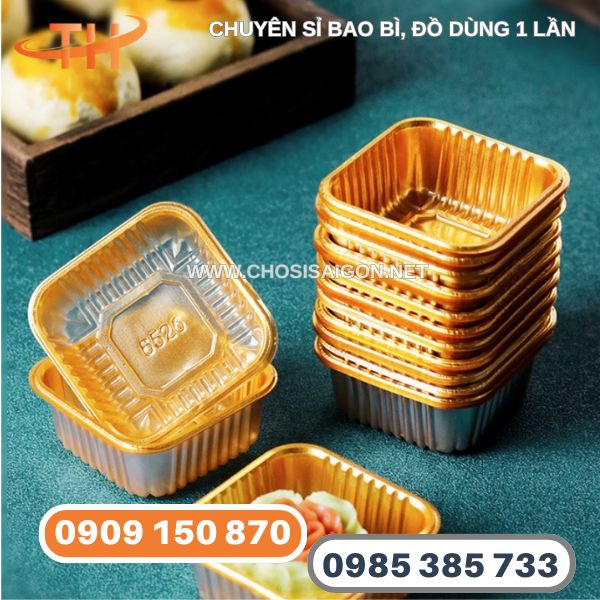 Hộp, khay nhựa nhỏ vuông đựng bánh trung thu sỉ rẻ