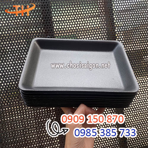 Khay xốp đen đựng trái cây giá sỉ rẻ