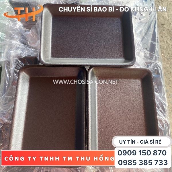 Khay xốp đen đựng hải sản tươi sống giá rẻ