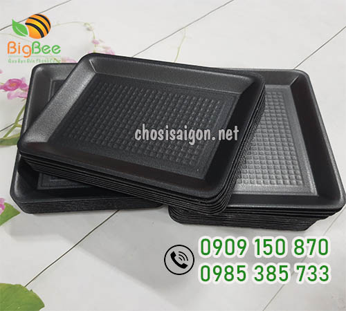 Khay xốp đen M18 đựng thực phẩm giá sỉ rẻ nhất