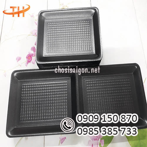 Khay xốp đen đựng hải sản giá siêu ưu đãi
