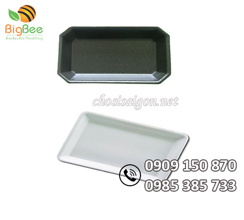 Khay xốp đa dạng kích cỡ 2 màu đen và trắng