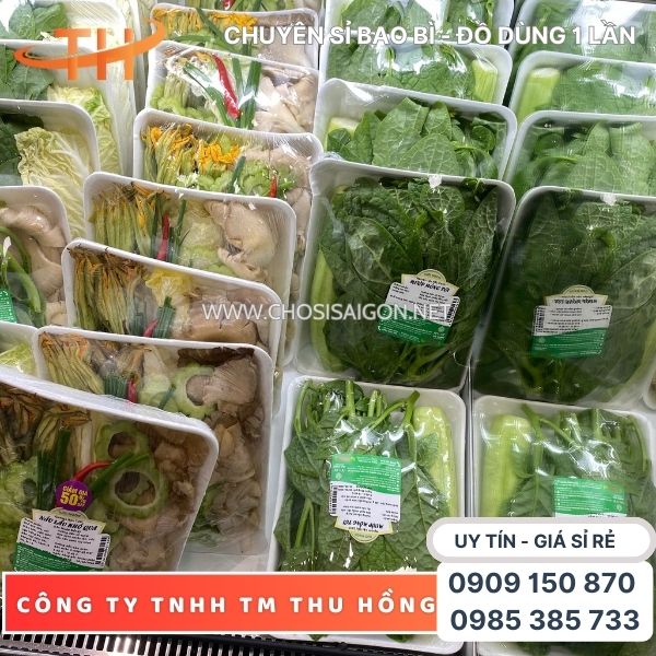 Khay xốp đựng rau, củ, quả giá rẻ