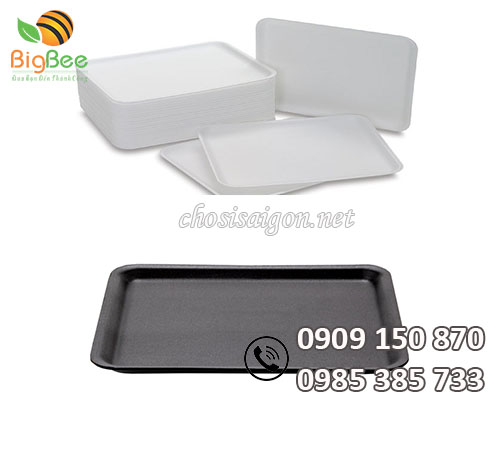 Khay xốp đựng thực phẩm dùng 1 lần sỉ rẻ tại TP.HCM và toàn quốc